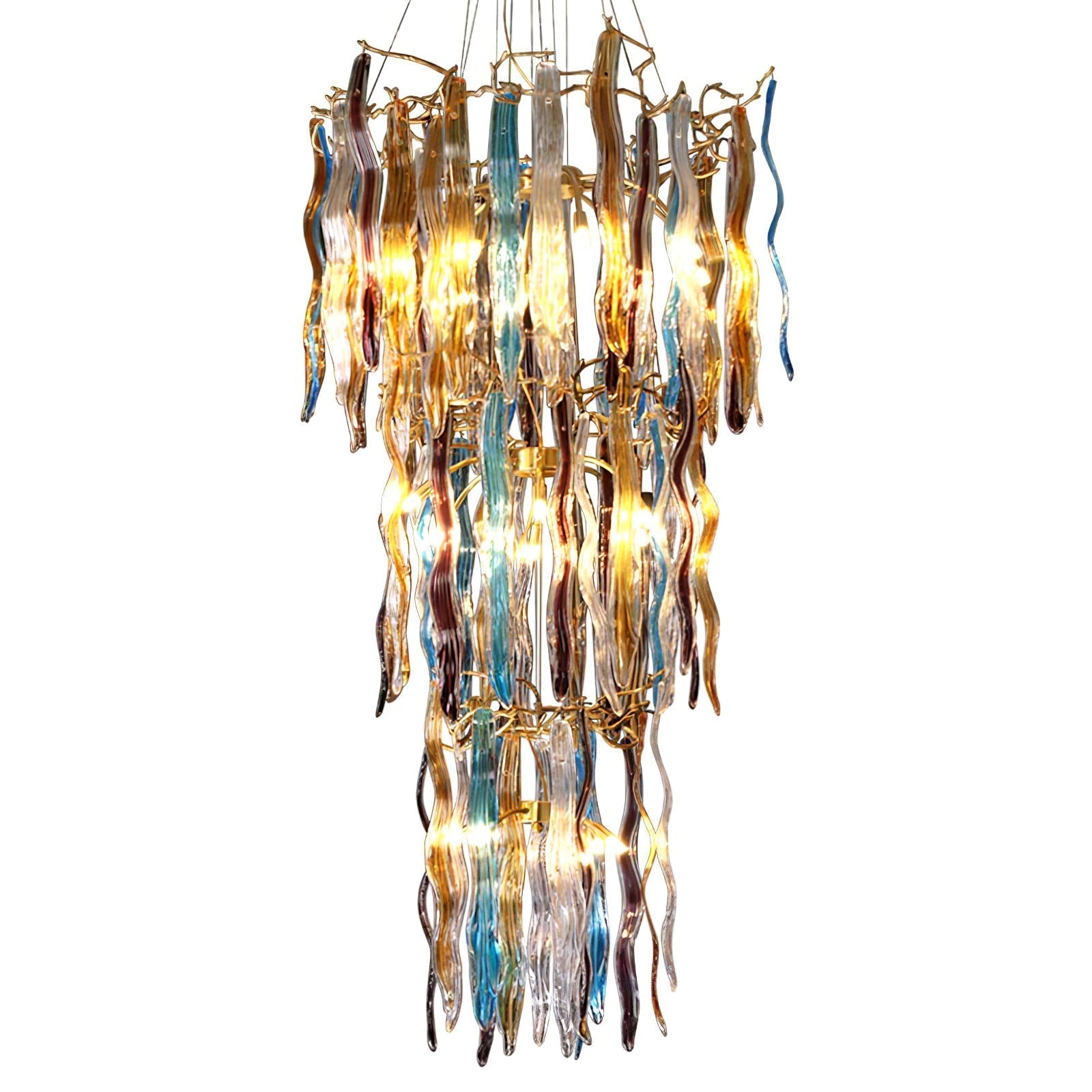Waterfall Branch Colorful Chandelier product image