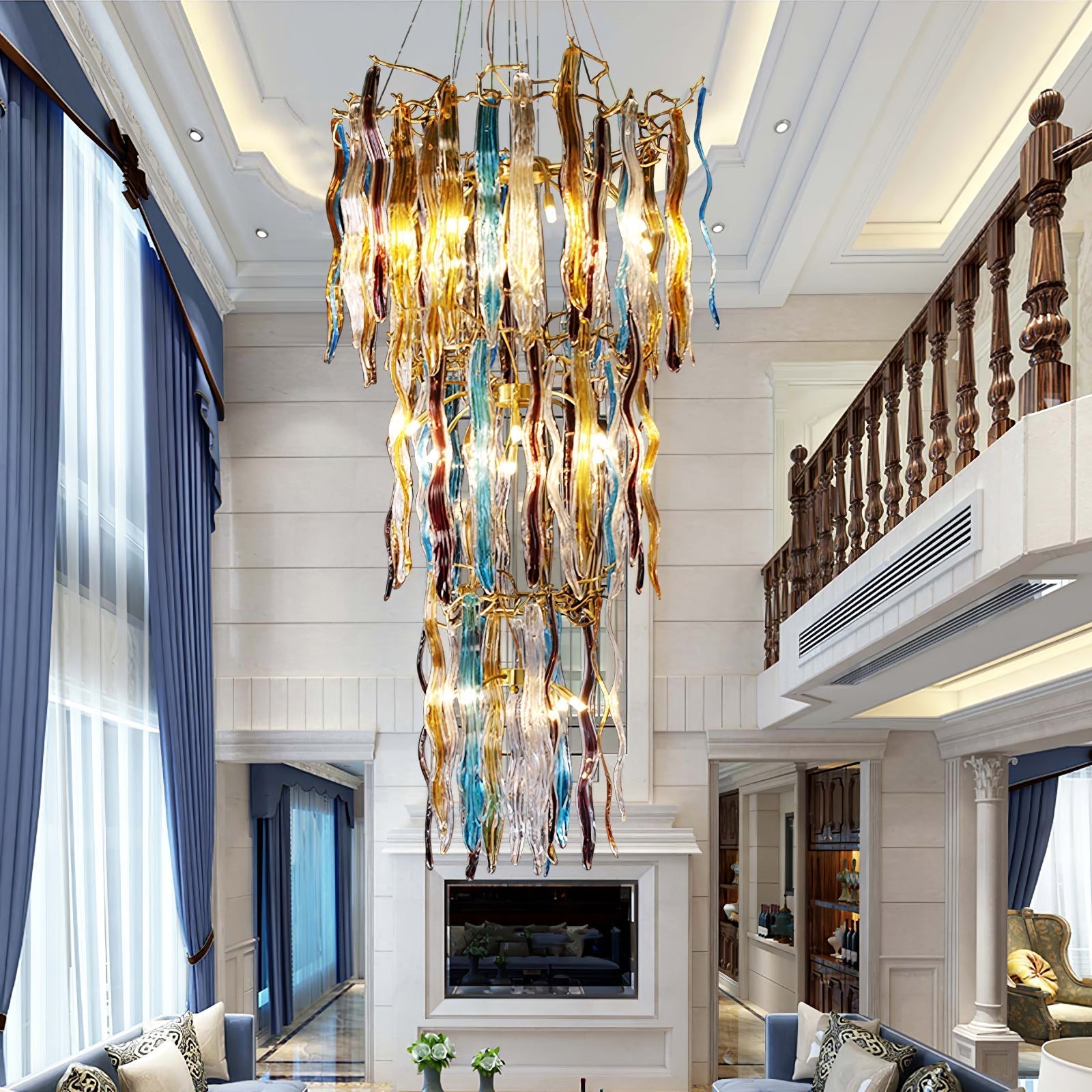 Waterfall Branch Colorful Chandelier product image