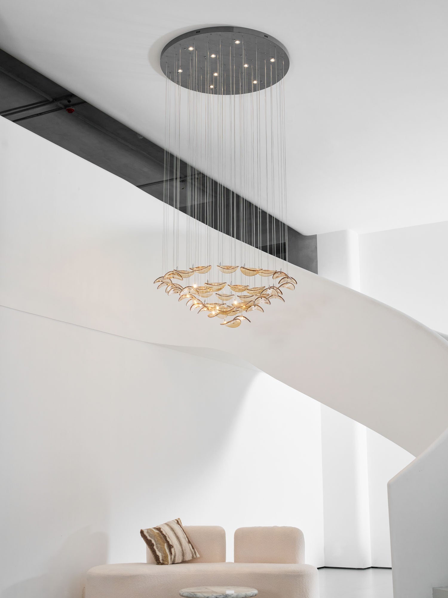Wave Floating Leaf Chandelier