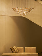 Wave Floating Leaf Chandelier
