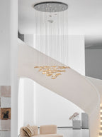 Wave Floating Leaf Chandelier