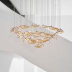 Wave Floating Leaf Chandelier