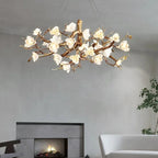 Zendas Branch Crystal Flower Chandelier by Bling Lighting Studio