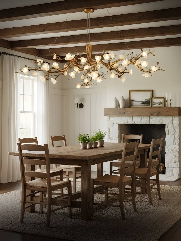 Zendas Branch Crystal Flower Chandelier by Bling Lighting Studio