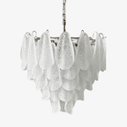 Glass Teardrop Chandelier Murano lighting by Bling Lighting Studio