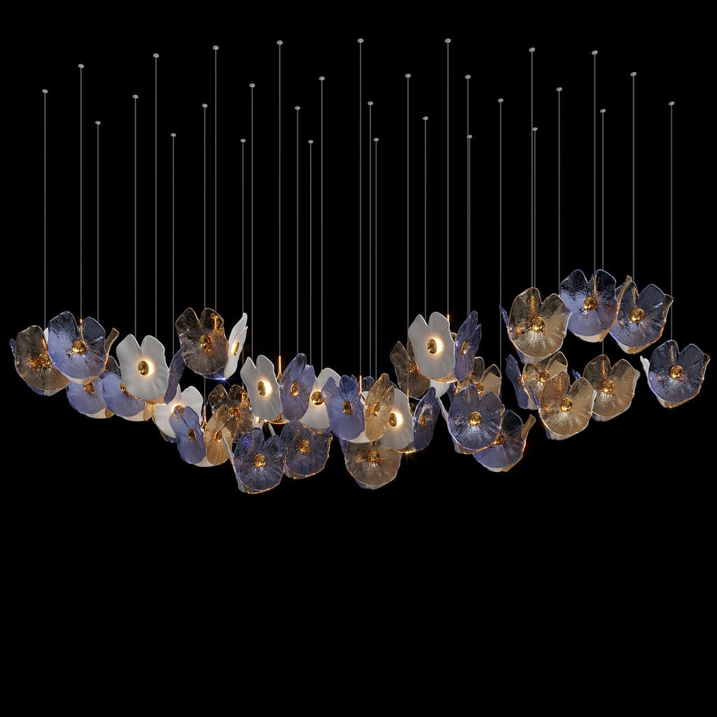 Frosted Blossom Cluster Chandelier