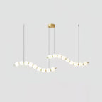 Acrylic Pearl Necklace Chandelier