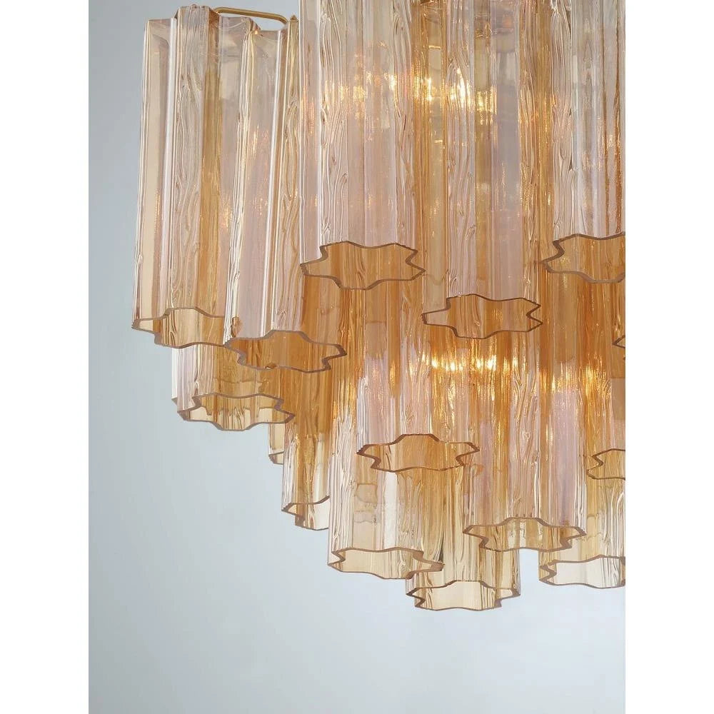 Addis Murano Glass Semi-Flush Ceiling Mount 17''W