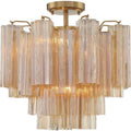Addis Murano Glass Semi-Flush Ceiling Mount 17''W