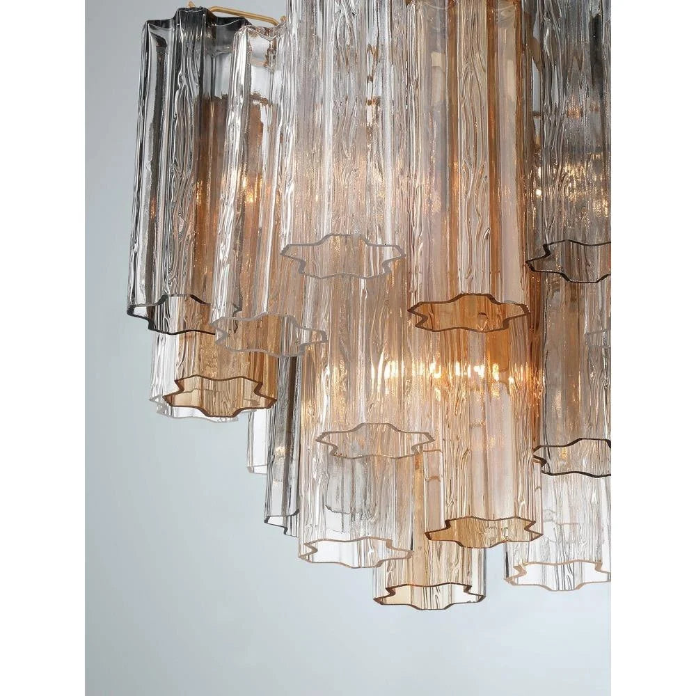 Addis Murano Glass Semi-Flush Ceiling Mount 17''W