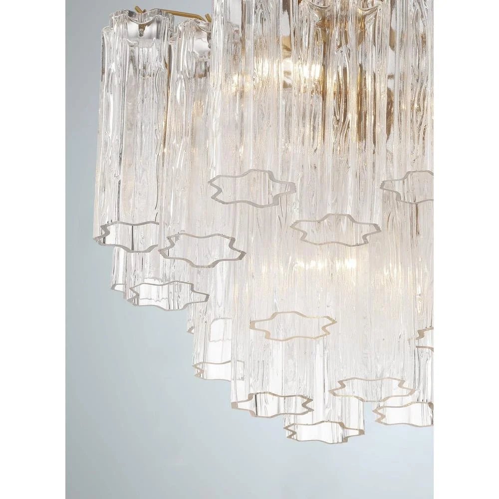 Addis Murano Glass Semi-Flush Ceiling Mount 17''W