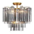 Addis Murano Glass Semi-Flush Ceiling Mount 17''W