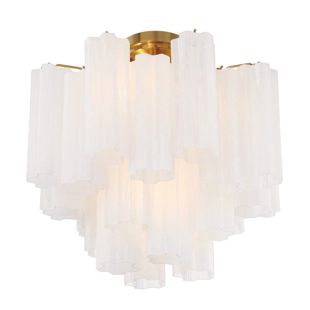 Addis Murano Glass Semi-Flush Ceiling Mount 17''W