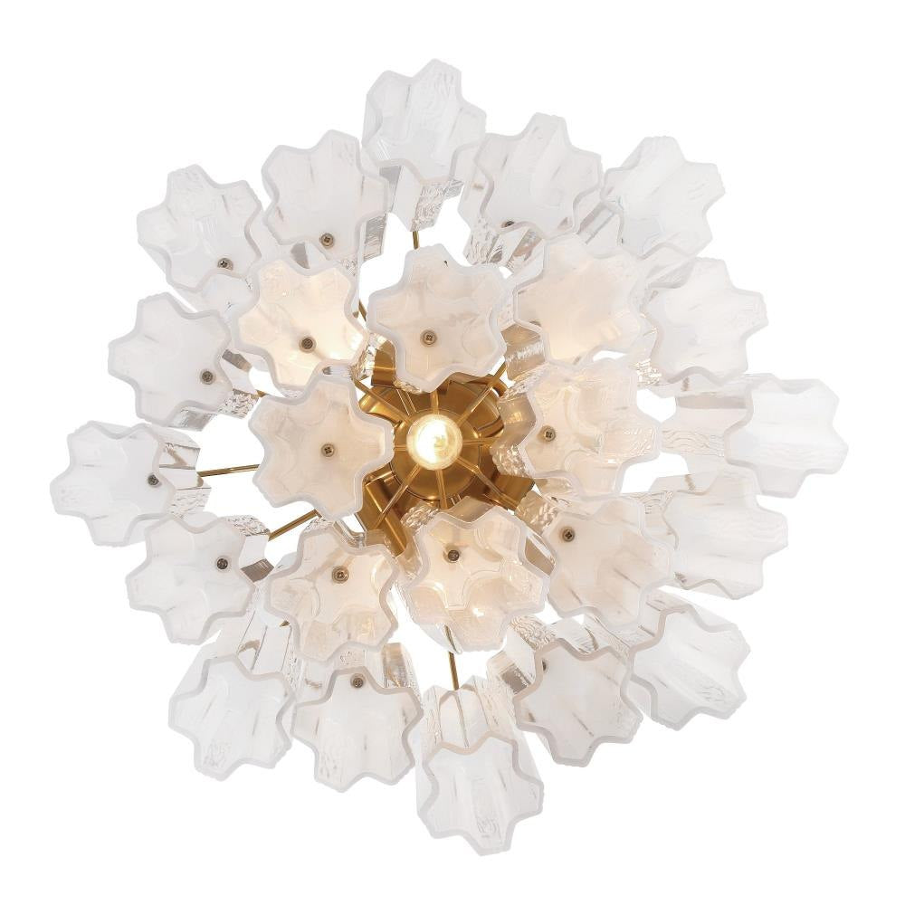 Addis Murano Glass Semi-Flush Ceiling Mount 17''W