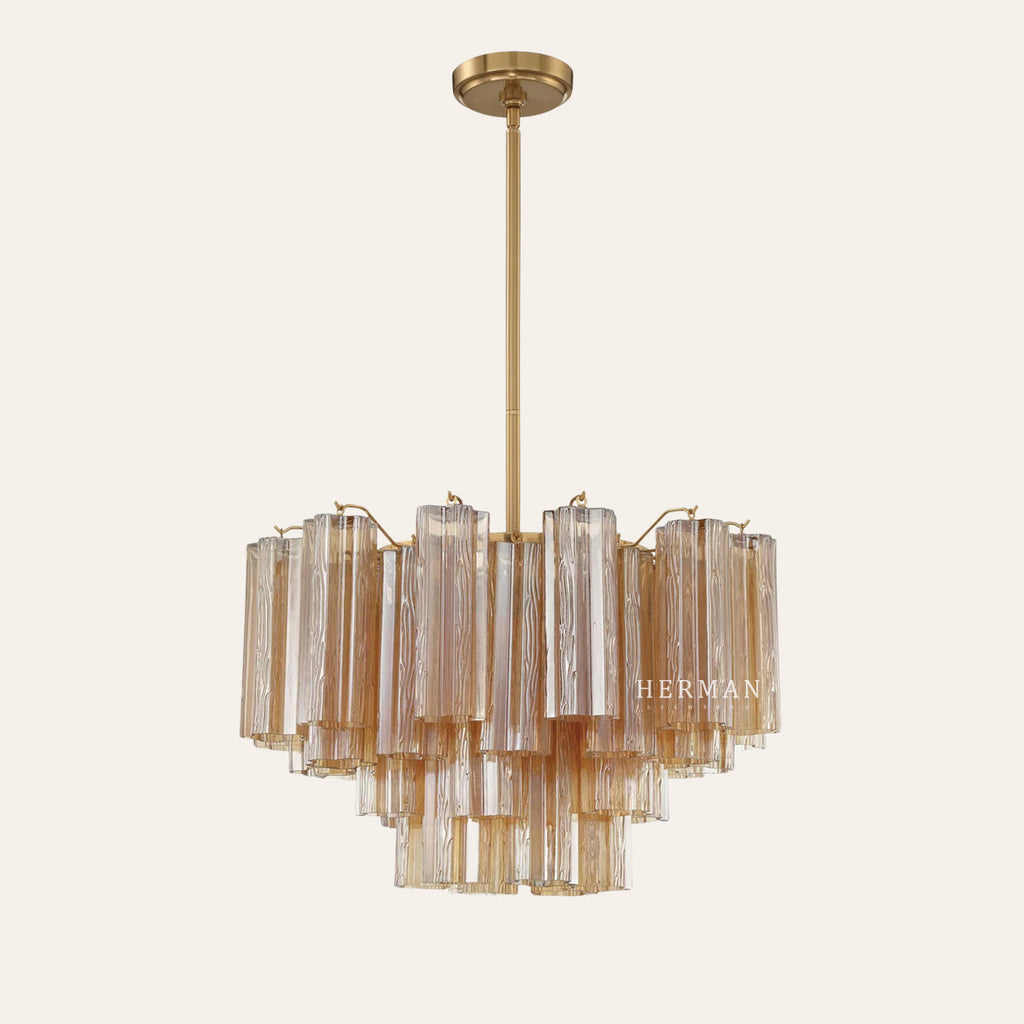 Addis Murano Glass Chandelier 17.8" 19.8" 22" 26.8" 32''D