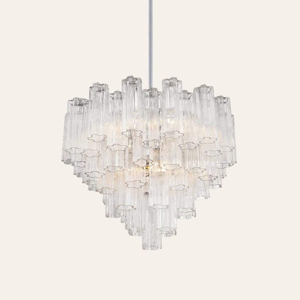 Addis Murano Glass Chandelier 17.8" 19.8" 22" 26.8" 32''D