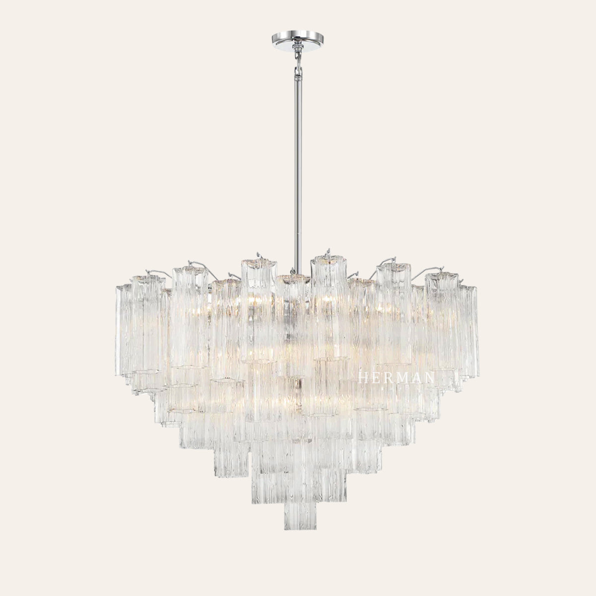 Addis Murano Glass Chandelier 17.8" 19.8" 22" 26.8" 32''D