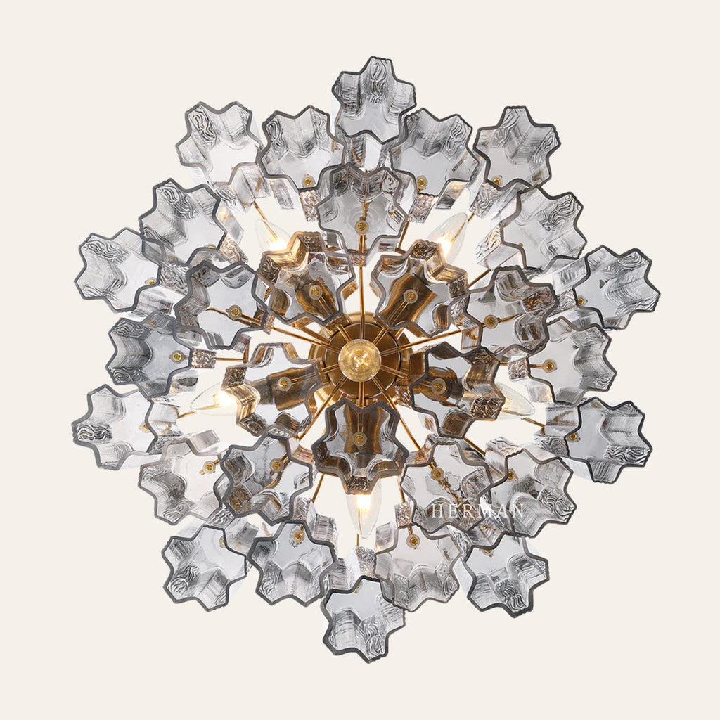 Addis Murano Glass Chandelier 17.8" 19.8" 22" 26.8" 32''D