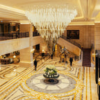Airy Angled Glass Contemporary Chandelier additional product view