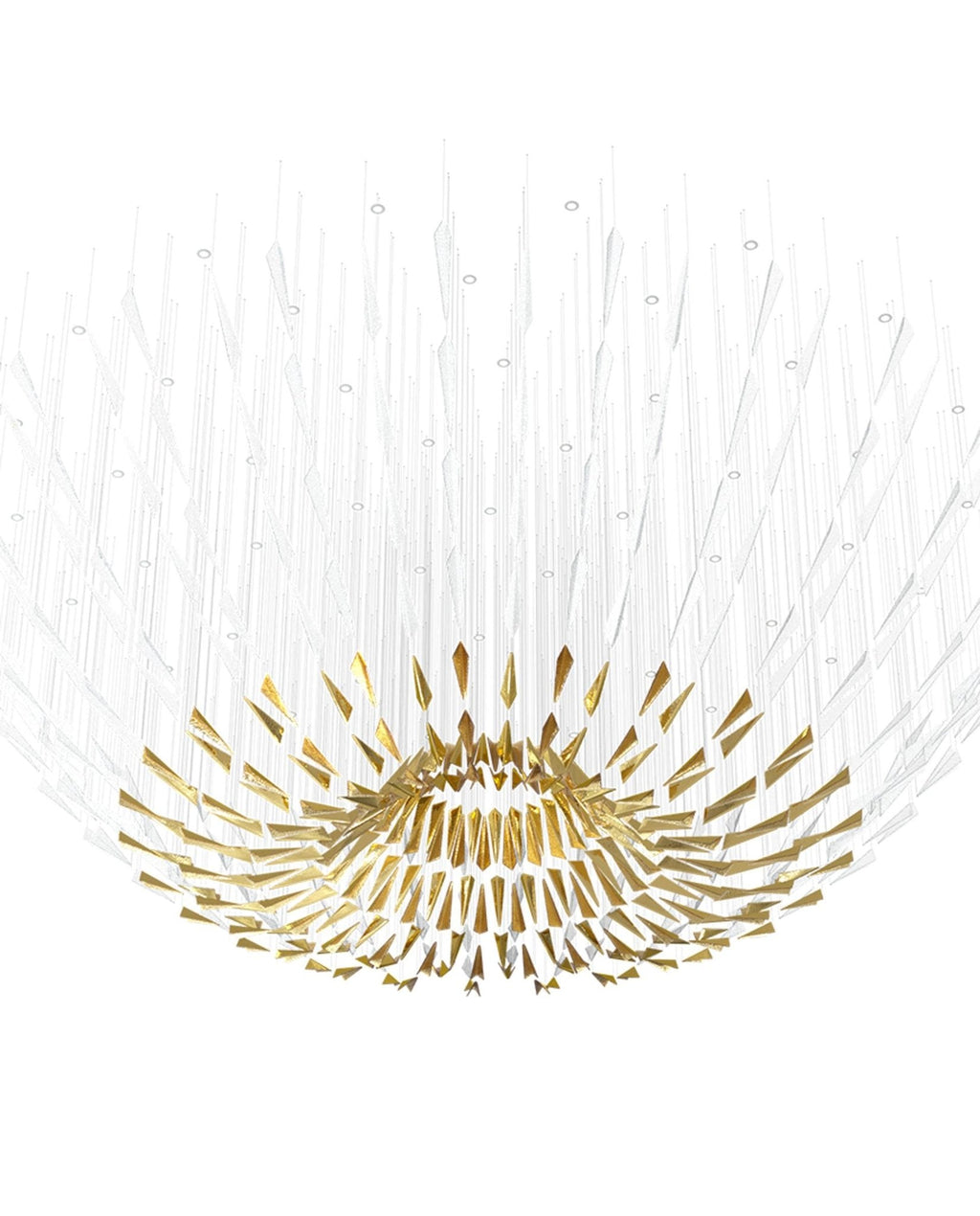 Airy Angled Glass Contemporary Chandelier product image