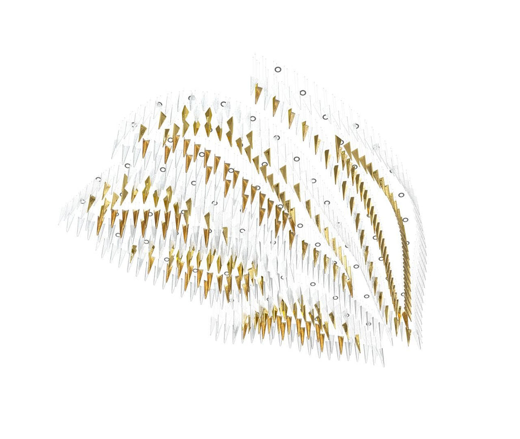 Airy Angled Glass Contemporary Chandelier product image