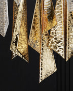 Airy Angled Glass Contemporary Chandelier product image
