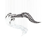 Airy Angled Glass Contemporary Chandelier product image