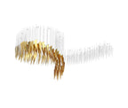 Airy Angled Glass Contemporary Chandelier product image