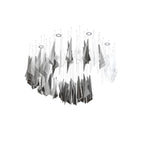 Airy Angled Glass Contemporary Chandelier product image