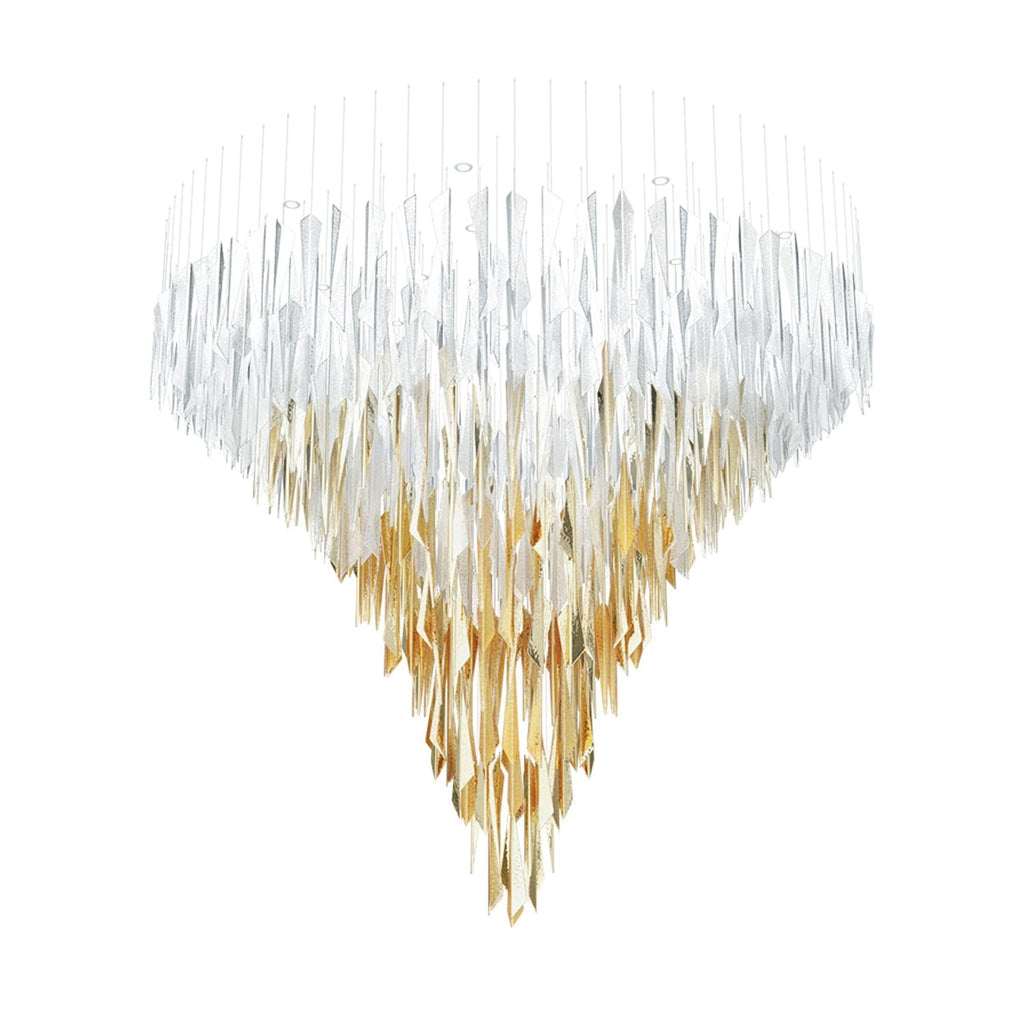 Airy Angled Glass Contemporary Chandelier product image