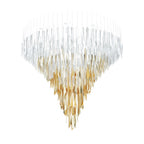 Airy Angled Glass Contemporary Chandelier product image