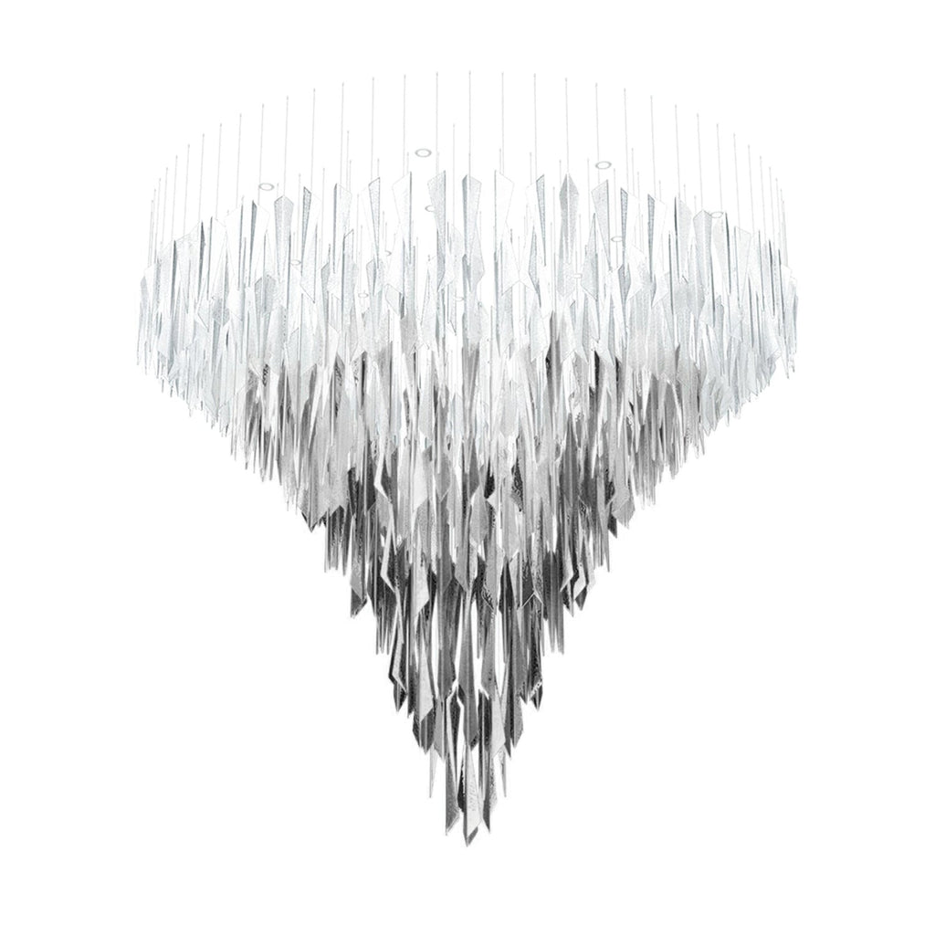 Airy Angled Glass Contemporary Chandelier product image