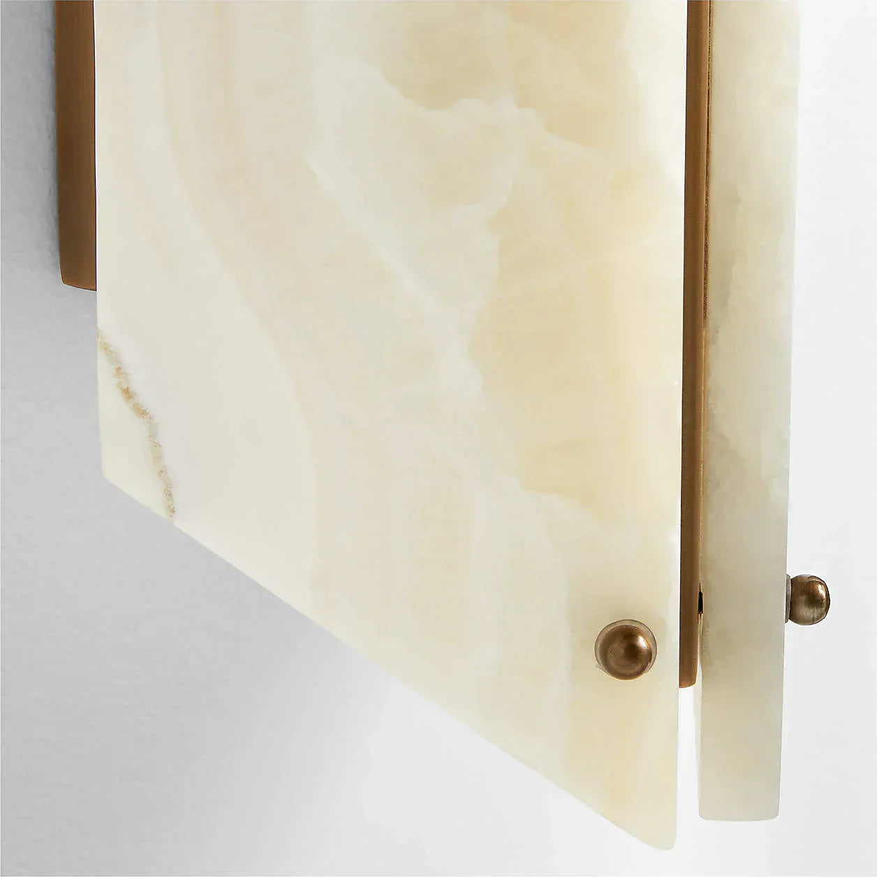 VEINA ALABASTER GEOMETRIC WALL LAMP ONYX by Bling Lighting Studio