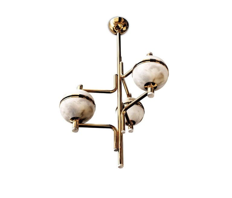 Alabaster Suspension Chandelier