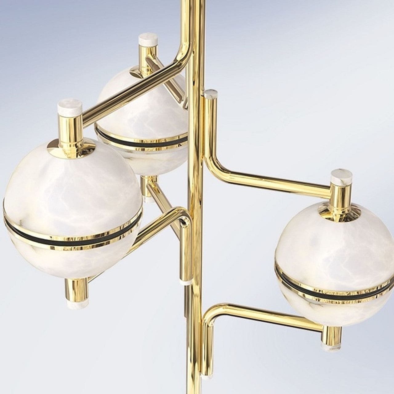 Alabaster Suspension Chandelier
