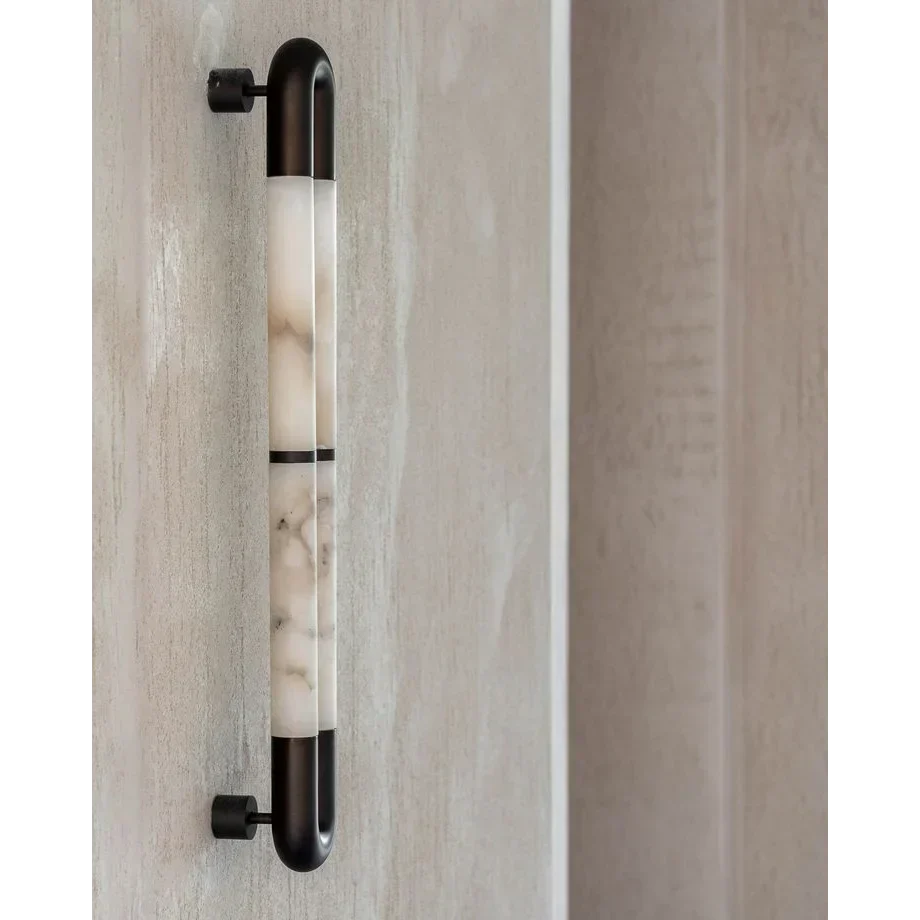 OLYSS ALABASTER TUBE WALL SCONCE by Bling Lighting Studio