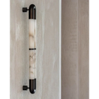 Olyss Alabaster Tube Wall Sconce detail view