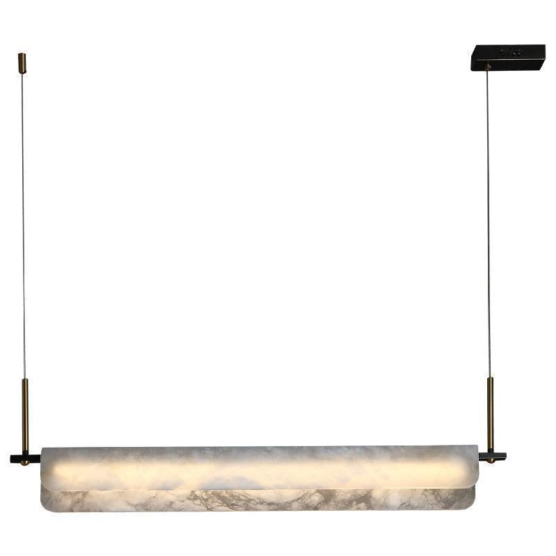Alabaster Anne Linear Art Chandelier by Bling Lighting Studio