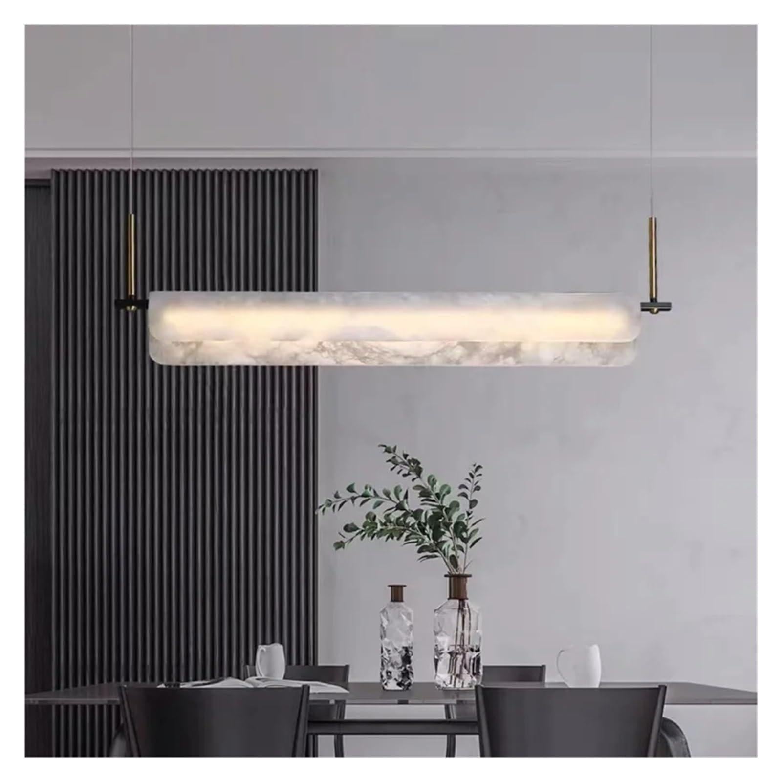 Alabaster Anne Linear Art Chandelier by Bling Lighting Studio