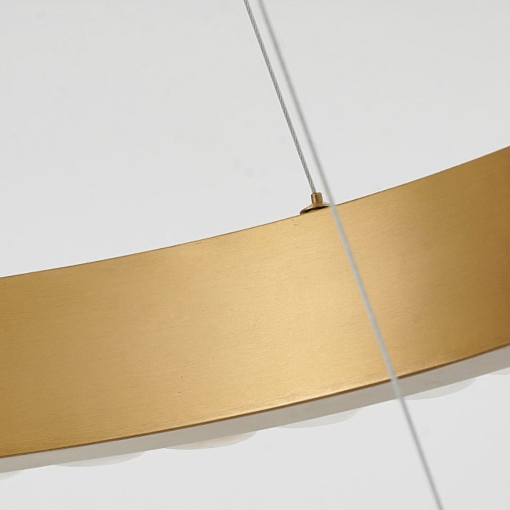 Alabaster Avalon Halo Chandelier by Bling Lighting Studio