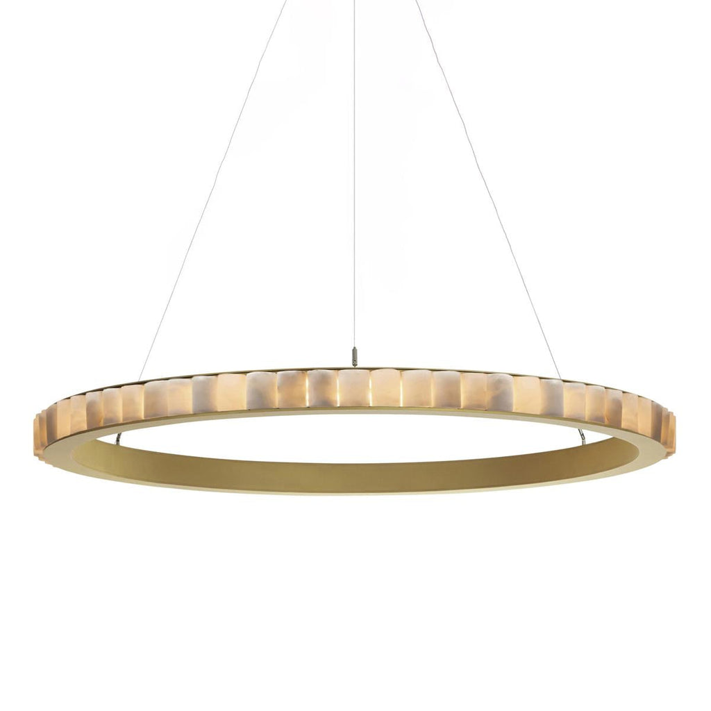 Alabaster Avalon Halo Chandelier by Bling Lighting Studio