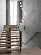 Alabaster Balls Cluster Chandelier