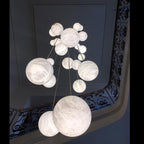 Alabaster Constellation Chandelier, Multi Pendant Light by Bling Lighting Studio