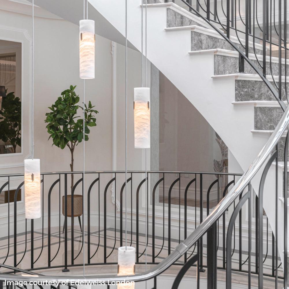 Alabaster Deco Cluster Chandelier by Bling Lighting Studio