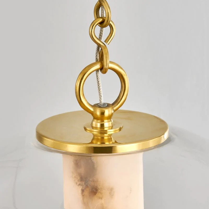Alabaster Glass Globe Pendant Light by Bling Lighting Studio