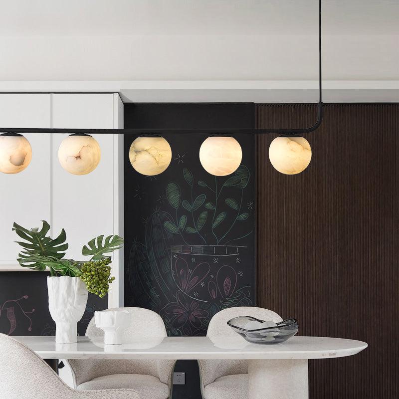 Alabaster Global Linear Pendant by Bling Lighting Studio