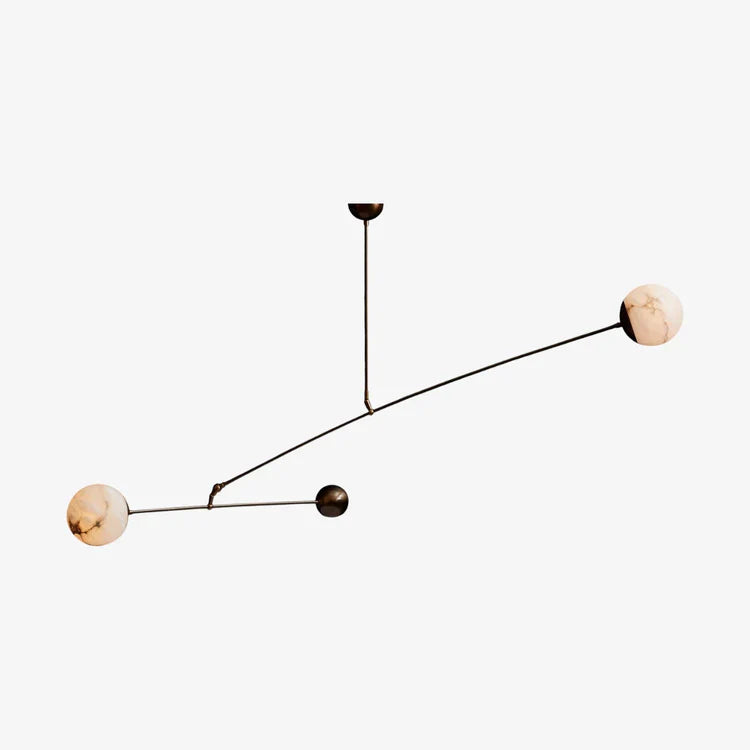 Alabaster Mobile Chandelier by Bling Lighting Studio
