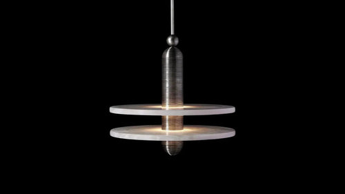Alabaster Mono Penadnt Solar Eclipse by Bling Lighting Studio