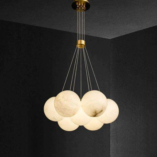 Alabaster Multi-lights Ceiling Pendant by Bling Lighting Studio