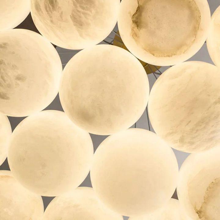 Alabaster Multi-lights Ceiling Pendant by Bling Lighting Studio